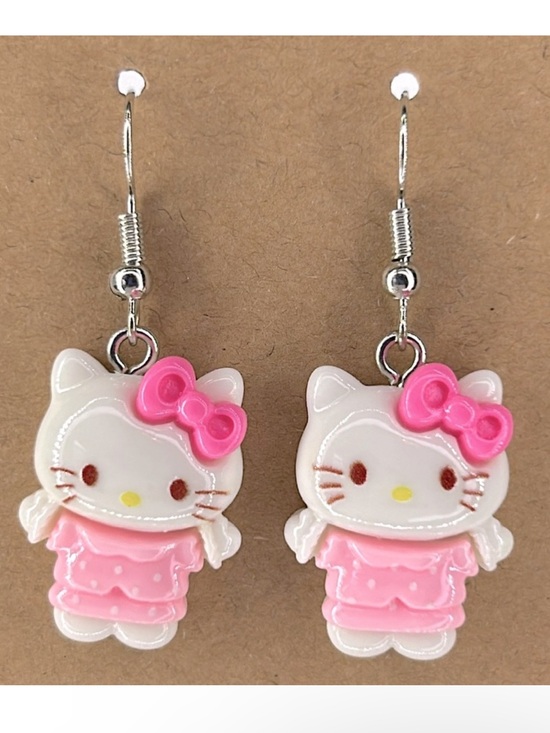 Sanrio Jewelry - Cute Sanrio Hello Kitty Pendant Cartoon Dangle Earrings Fashion Jewelry